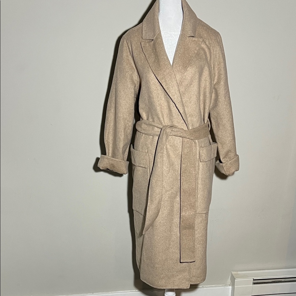 Zara Tan Belted Coat